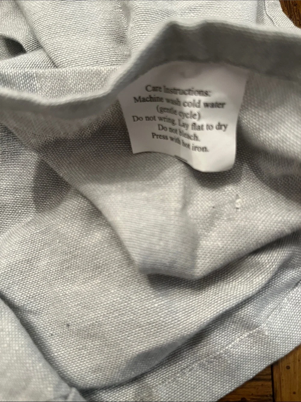 Rae Dunn Light Gray 'BAKE' Apron, new